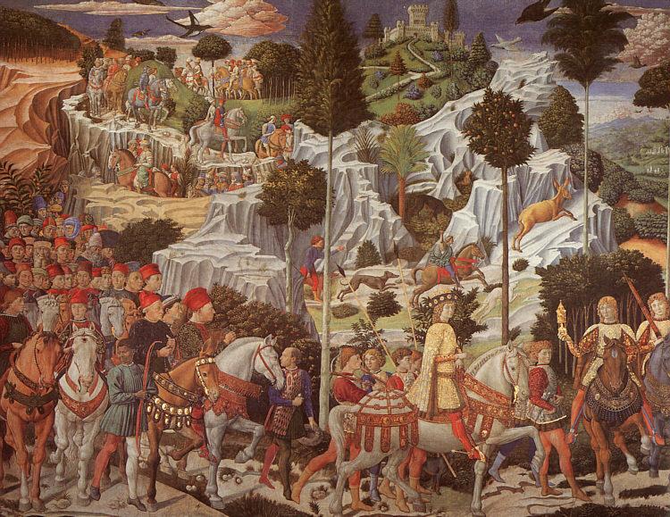 Benozzo Gozzoli Procession of the Magus Gaspar